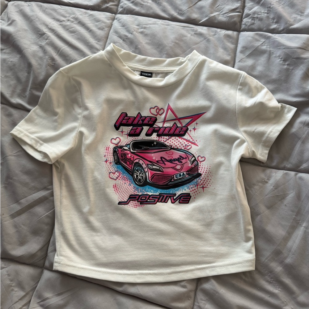 White Graphic Tee